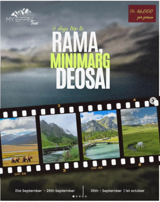 6 Days Trip to Minimarg Rama Deosai
