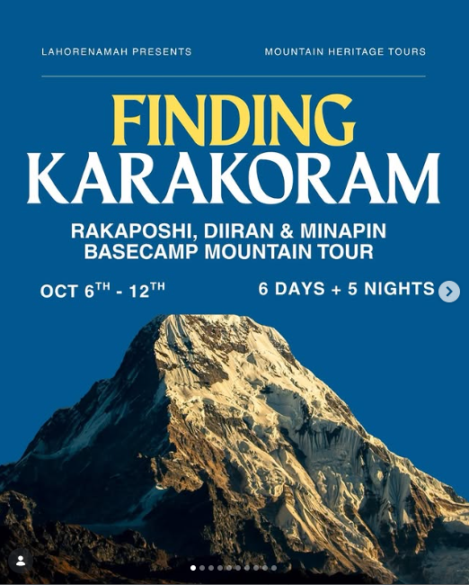 Finding Karakoram