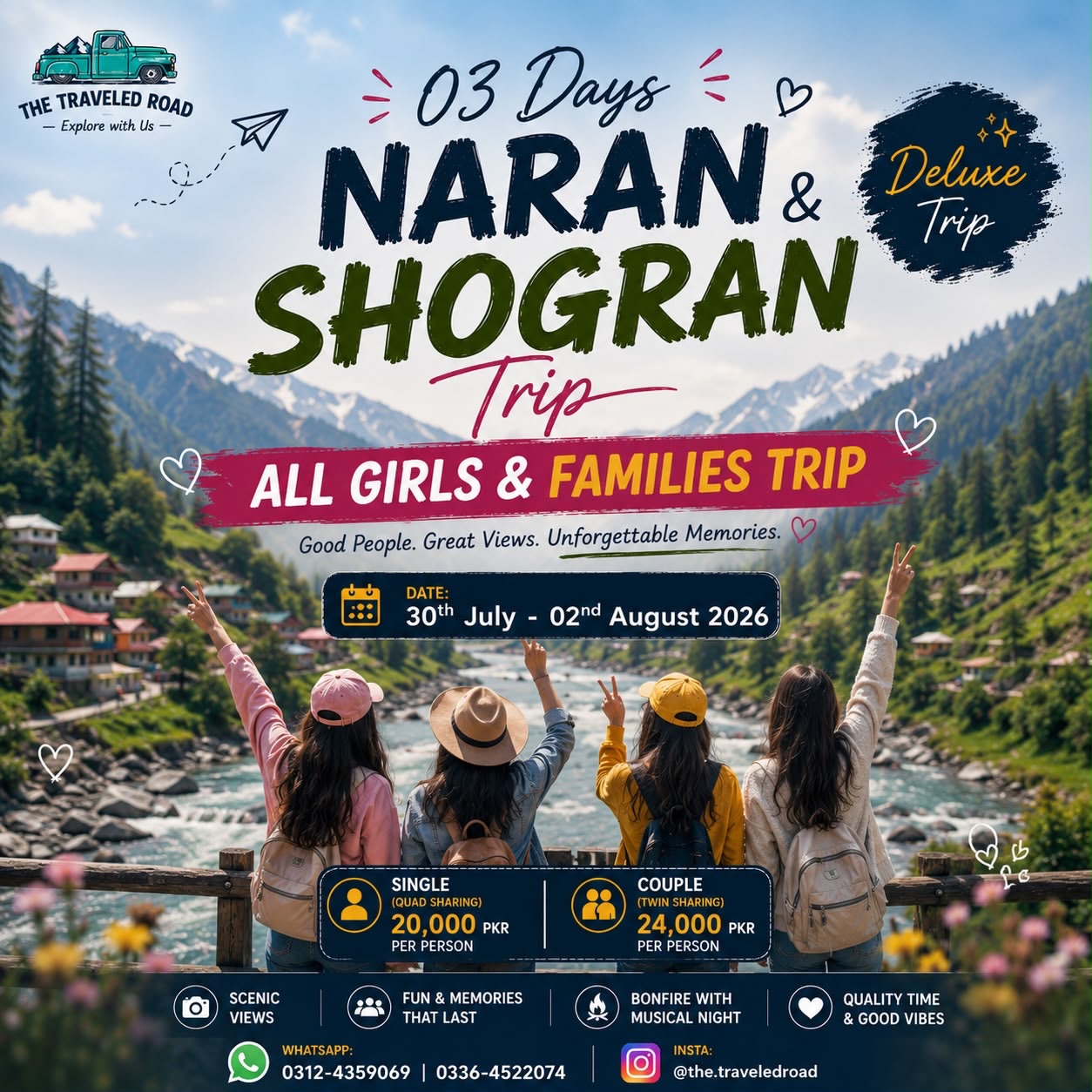 All Girls Trip & Families Trip to Naran Shogran